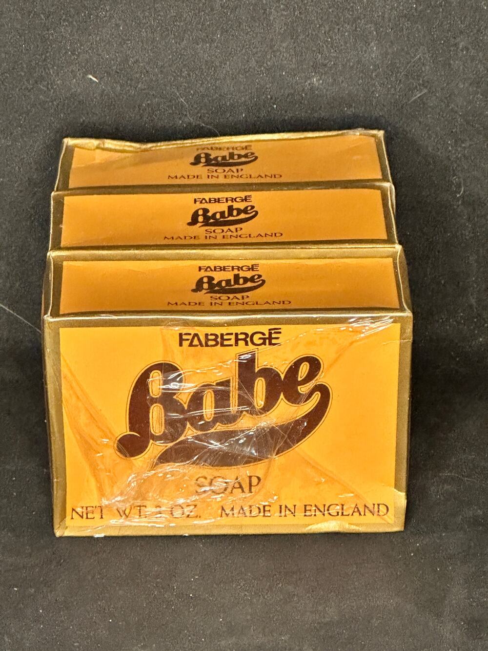 NOS Faberge Babe Soap; 3 bars; 3 oz bars